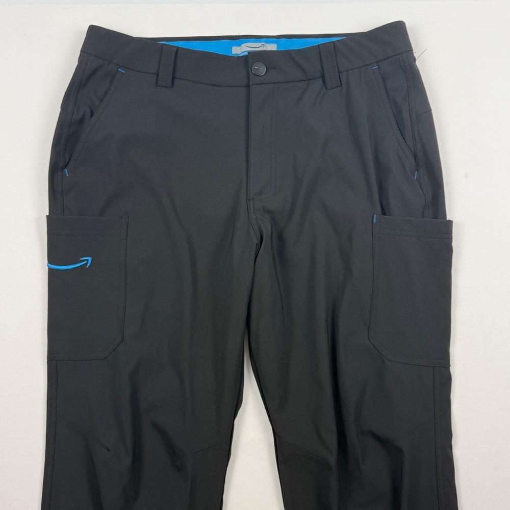 Amazon Delivery Driver Cargo Pants Mens L 34-37 Black Luly Yang Workwear Utility